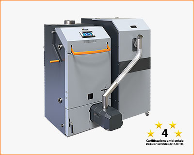 BLAZE HYBRID BIOMASS BHB - Caldaia combinata legna / pellet